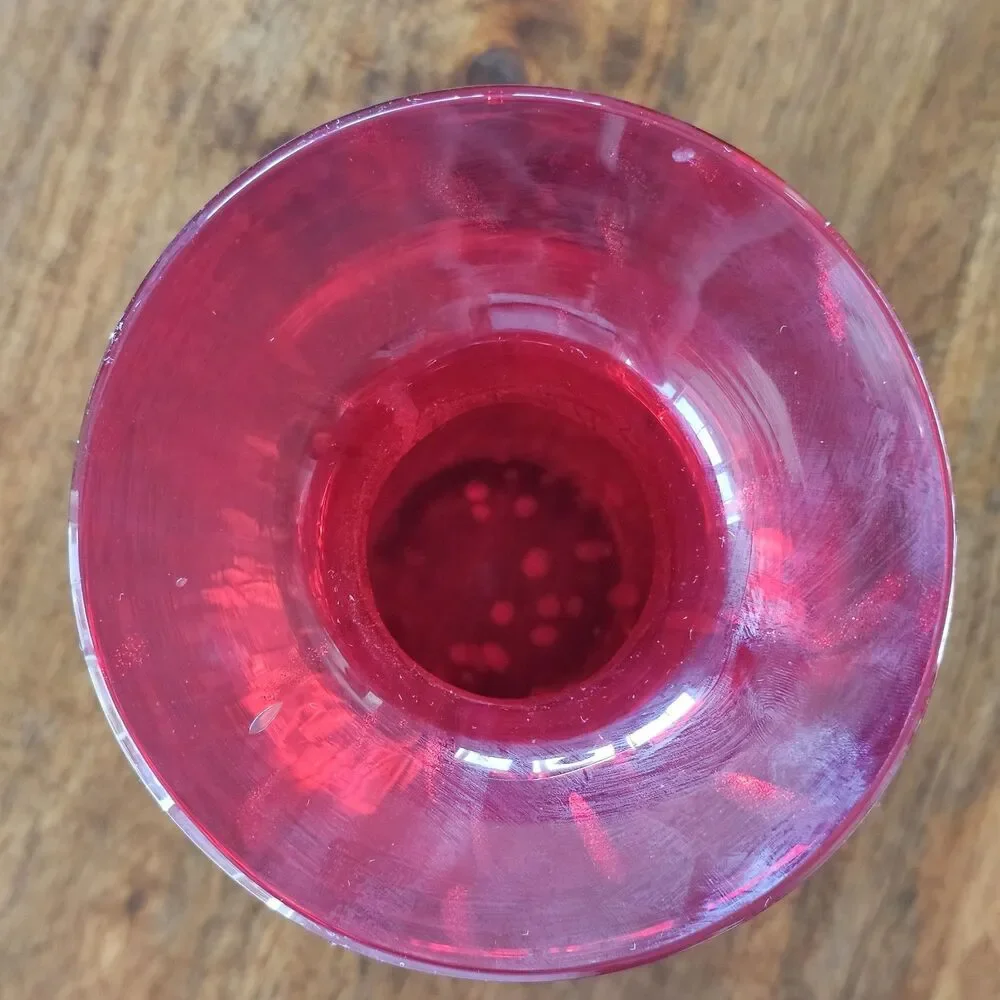 Vintage Murano Style Hand Blown Glass Vase 15